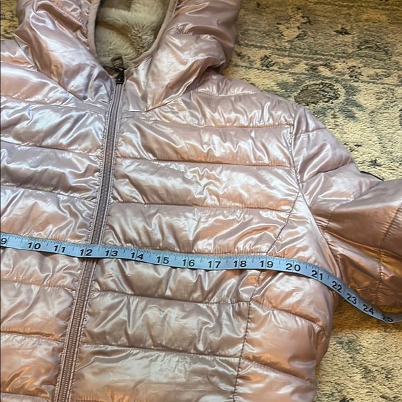 Andrew Marc Metallic Purple Reversible Puffer Jacket with Quilted Design - Picture 8 of 11